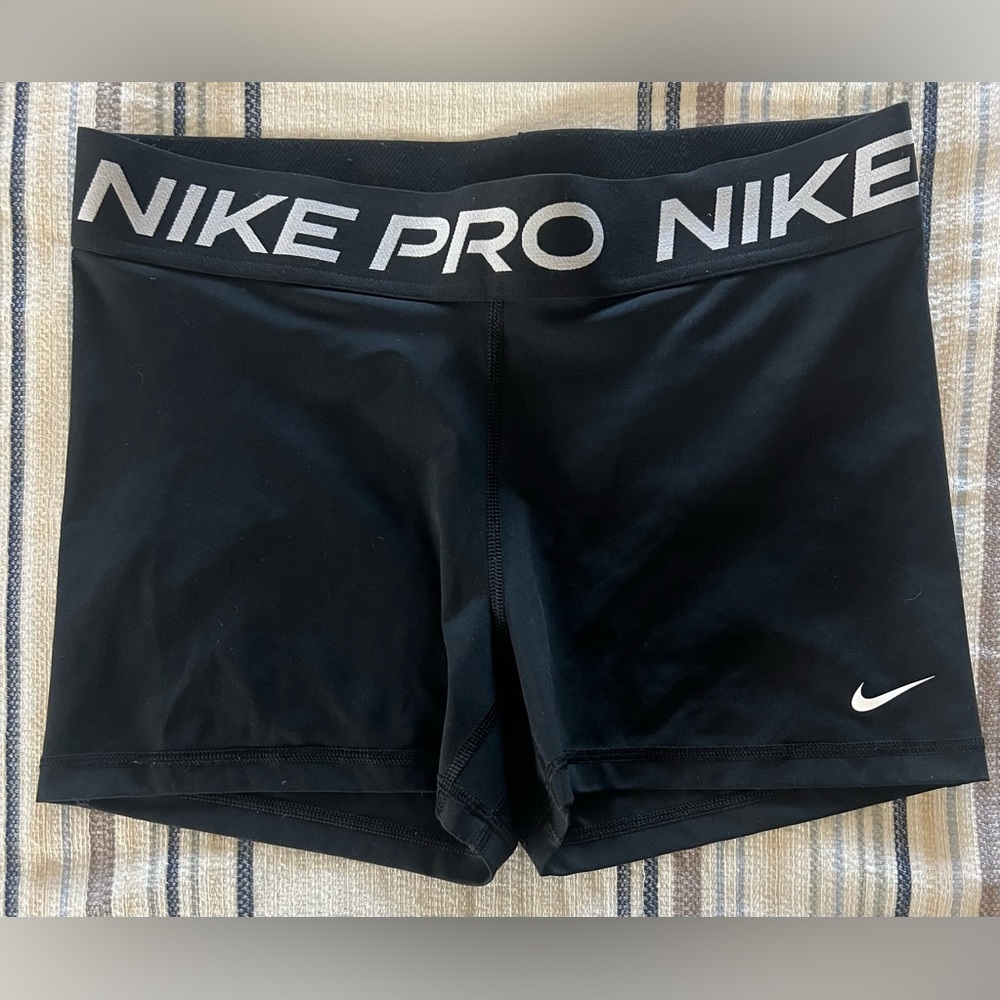Nike Pro Women's Athletic Black Shorts Women Sz L